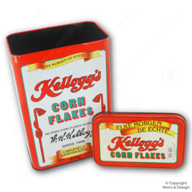 Boîte de Céréales Vintage Kellogg’s Cornflakes (1989) – Boîte Rétro Rouge, Collector