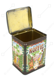 Lata vintage para café molido de De Gruyter, marrón