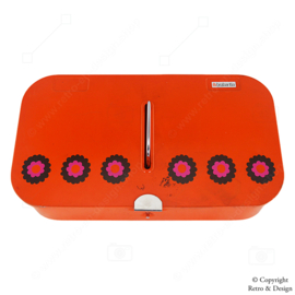 Vintage Orange Polish Box by Brabantia Designed by Patrice van Uden from the 1970s