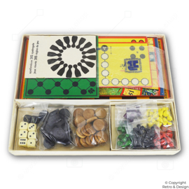 Vintage Bordspel-Set van Jumbo – 6 Spellen in Originele Doos