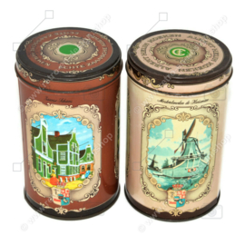 Set of two vintage tin tins for Zaanse Koeken by Albert Heijn