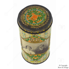 Vintage Biscuit Tin Commemorating the Marriage of Princess Juliana and Prince Bernhard