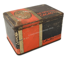Vintage blik De Gruyter's Cacao Oranjemerk