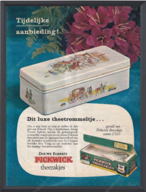 Boîte à thé vintage Pickwick Tea de Douwe Egberts