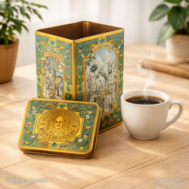 Vintage Albert Heijn Coffee Tin – Rectangular Storage Tin – 1970s/80s