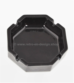 Ashtray by Arcoroc France, Octime black Ø 11 cm