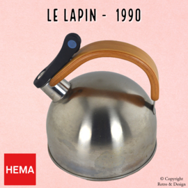 "Le Lapin: The Timeless Beauty of HEMA's Vintage Whistling Kettle Design from 1990"
