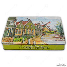 Vintage Patria Quality Biscuits Cookie Tin with Zaanse Schans – Dutch Heritage (1950–1970)