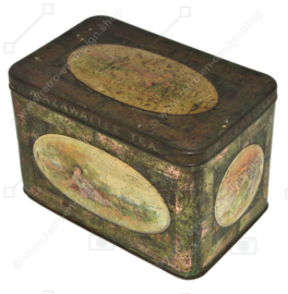 Antike "Mazawattee Tea" Teedose mit einem Bild von Little Bo-Peep