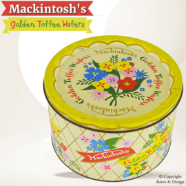 Vintage Mackintosh Golden Toffee Wafers Tin from the 1960s