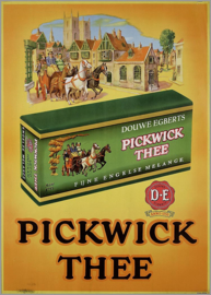 Serie de cuatro latas de té vintage para Pickwick Tea de Douwe Egberts