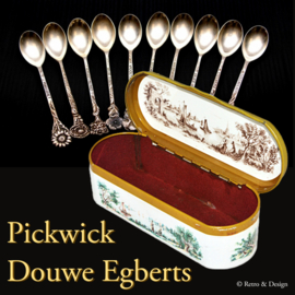 Lata de cucharadita vintage hecha por Douwe Egberts para té Pickwick