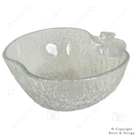 Enchanting Retro: Glass Bowl in Half-Apple Shape from the 1960s/70s