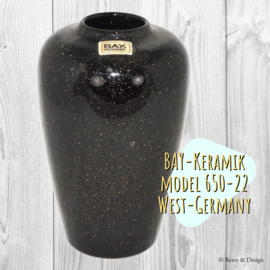 Vintage aardewerk West-Germany vaas van BAY-Keramik model 650-22