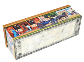 Nostalgic vintage rectangular tin for Fanfare chocolate