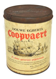 Lata redonda vintage Douwe Egberts, tabaco de pipa Coopvaert 250 gramos