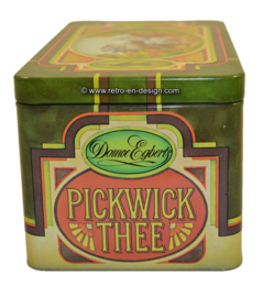 Vintage blik voor thee van Pickwick van Douwe Egberts