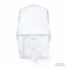 Glazen gruttersbakje – helder glas – winkel display / opberger
