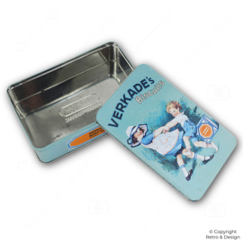 Vintage Verkade Keksdose mit spielenden Kindern – Retro Niederländisches Design