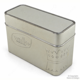 Boîte à Pain Croustillant WASA Vintage – Métal Argenté en Relief – 1989–2000