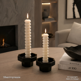 Arcoroc France, Octime. Single light Candlestick holder Ø 7,5 cm