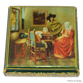Vintage tin with an image of a painting, by Haribo Lakritzen Bonn