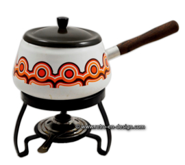 Emaille fondue set van Brabantia. Serie: Bayon