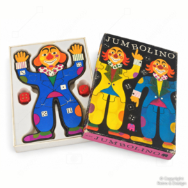 Jumbolino von Jumbo (1965) – Vintage Clown-Puzzle- und Würfelspiel