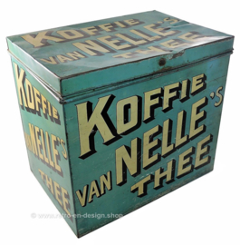 Groot formaat vintage Van Nelle's Koffie Thee winkelblik