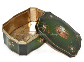 Set van twee vintage blikken Douwe Egberts trommels voor Pickwick thee