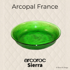 Arcoroc Sierra Glassware, soup plates in green