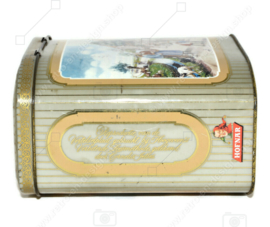 Vintage Hofnar Cigars tin with illustration of the storytelling picture "Aap-Noot-Mies" by Cornelis Jetses