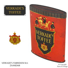 Boîte Ovale Verkade : Collectible Authentique avec un Charme Nostalgique