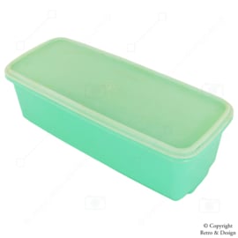 Boîte de légumes Tupperware Easy Crisp vintage, boîte à pain, récipient de stockage en vert jade