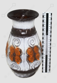 Jarrón vintage de Alemania Occidental de Uebelacker Keramik con modelo núm. 579/30