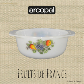 Vintage ronde ovenschaal Arcopal Fruits de France Ø 18,5 cm