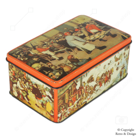 Vintage Tin Box by De Gruyter featuring Paintings by Pieter Bruegel the Elder