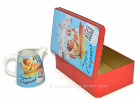 Kellogg's "Vintage" tin and milk jug "Swing to crispness" for Rice Krispies