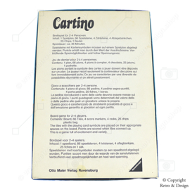 "Revive el pasado con este juego de mesa vintage de Ravensburger: Cartino (1976)"