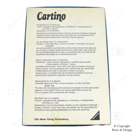 De Nostalgische Wereld van Cartino: Een Ravensburger Vintage Bordspel uit 1976
