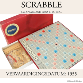 Herleef de Jaren '50 met het Originele Vintage Scrabble Spel uit 1955!