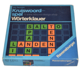 Vintage Kruiswoordspel van Ravensburger uit 1975