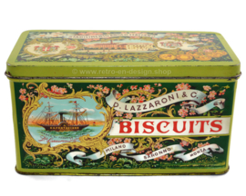 Vintage Italian Blechdose von D. Lazzaroni & C. fur Biscuits