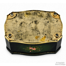 Vintage Green Pickwick Tea Tin by Bekkers Dordrecht Holland (1950–1955)
