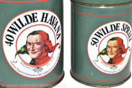 Vintage set of Cigar tins for Wilde Havana and Wilde Spriet by Hofnar