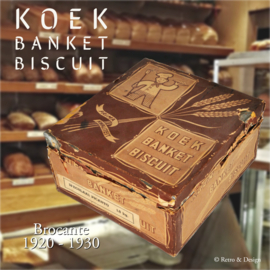 Alte brocante Bäckerdose von 1920-1930. Koek, Banket, beschuit. Prima kwaliteit