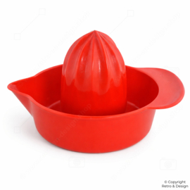 Red 1970s Emsa Hand Citrus Juicer