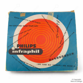 Vintage Philips Infraphil KL7500 Infrared Heat Lamp – with Box (c. 1960–1965)