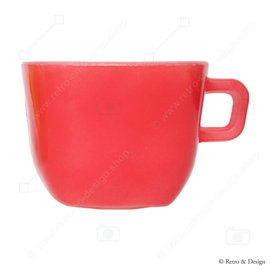 Red vintage Arcopal France Opale soup cup