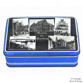 Vintage Cookie Tin: Greetings from Doesburg - A Historical Collector's Item